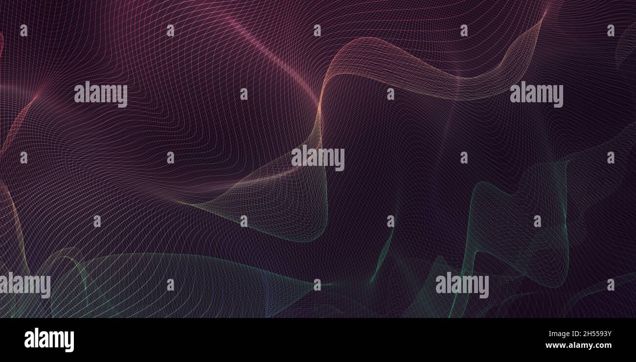 Technology Network as a Futuristic Abstract Background Concept Stock ...