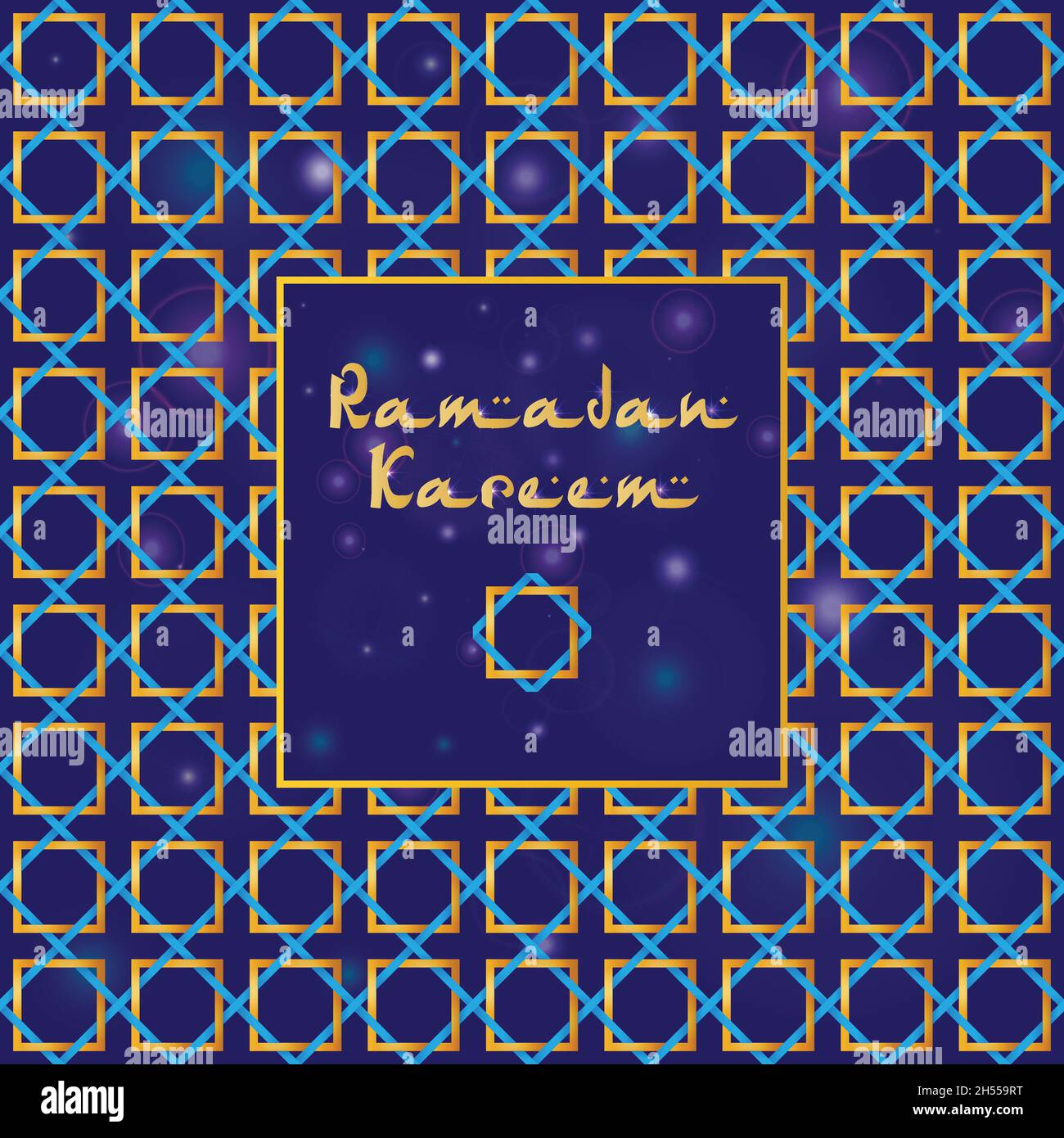 Greeting card design with text Ramadan Kareem for muslim festival Stock ...
