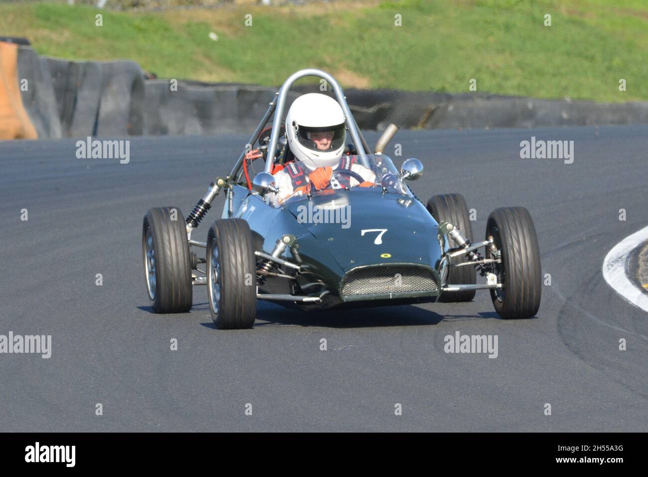 #7, Sean Harris, Mini engined Terrapin running with the Formula Juniors at Hampton Downs, NZ Stock Photo