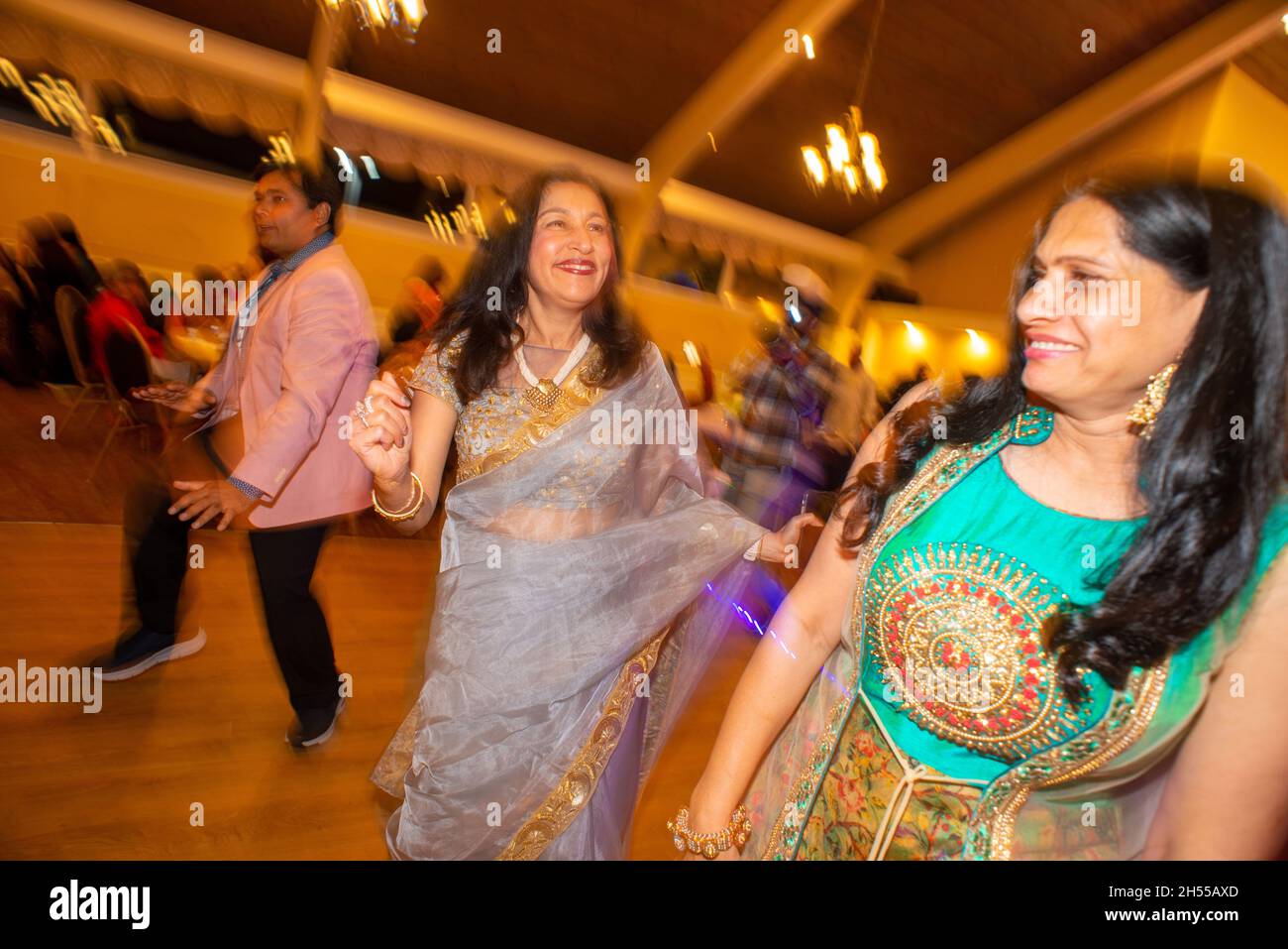 Jamison, United States. 06th Nov, 2021. A group dances on the dance