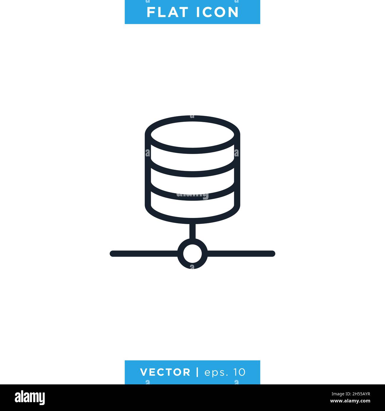 Database icon vector stock illustration design template Stock Vector ...