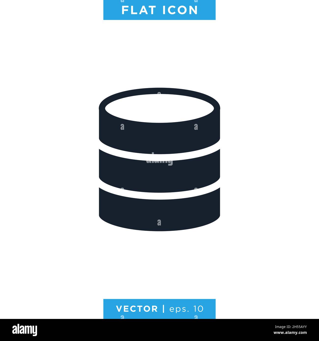 Database icon vector stock illustration design template Stock Vector ...