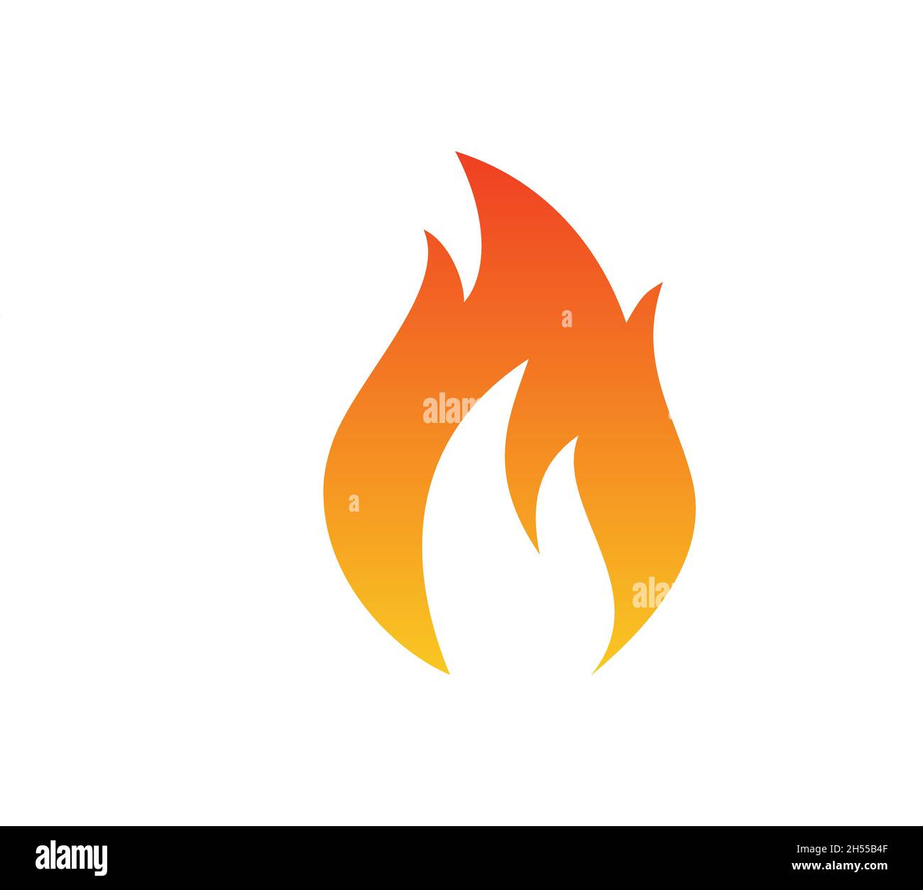 Flame, fire logo vector stock illustration design template. Vector eps 10. Stock Vector