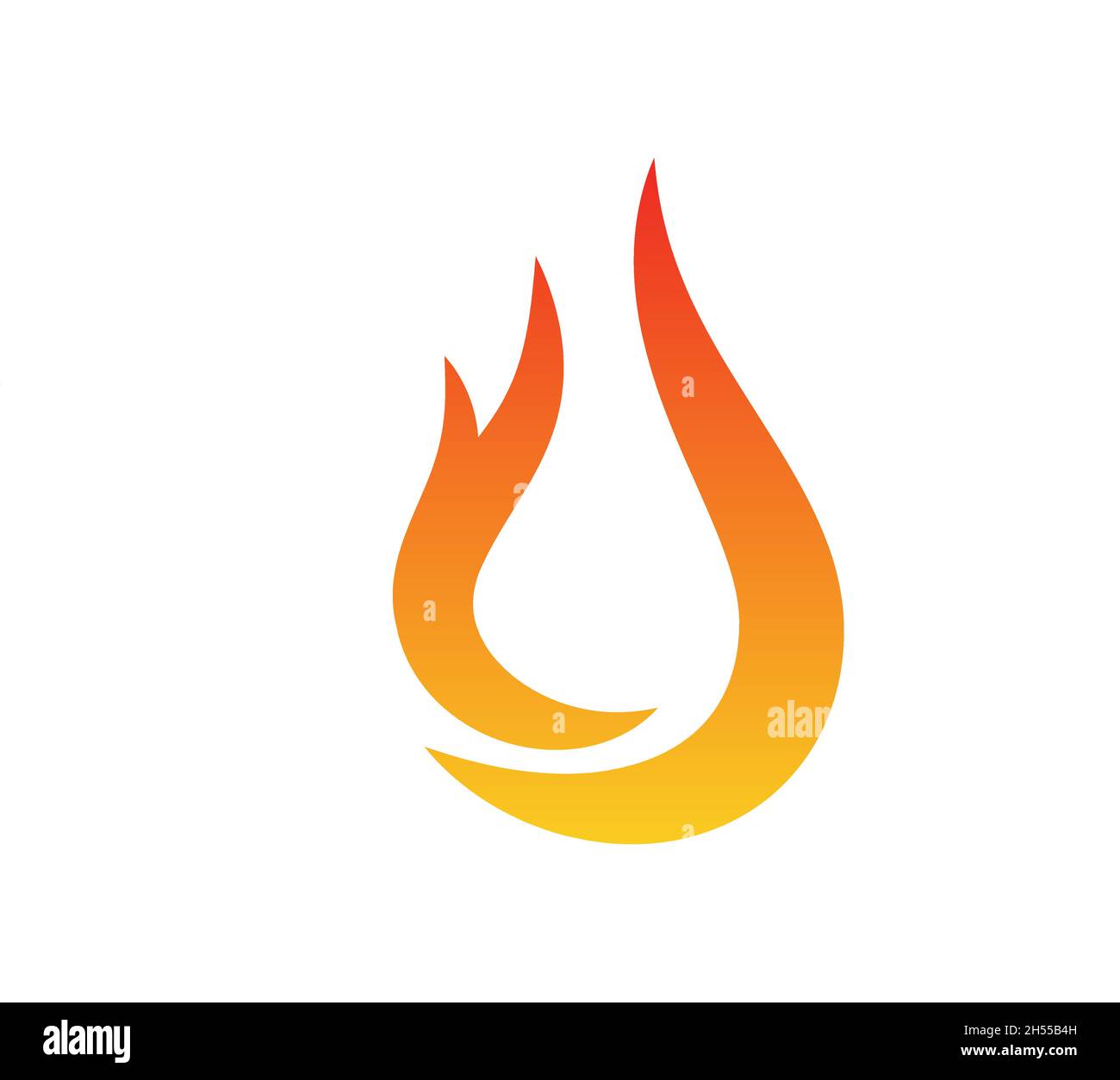 Flame, fire logo vector stock illustration design template. Vector eps 10. Stock Vector