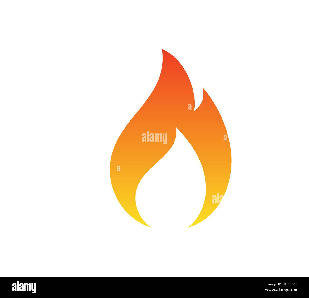 Flame, fire logo vector stock illustration design template. Vector eps 10. Stock Vector