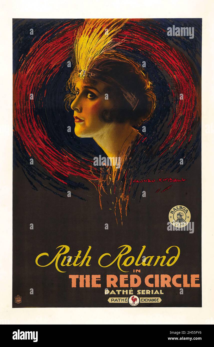 Serial Queen Ruth Roland Ruth Roland in The Red Circle - Pathé Serial. Antique / old movie ...