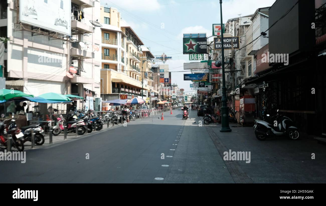 Khaosan Road or Khao San Road Phra Nakhon District Bangkok Thailand Stock Photo