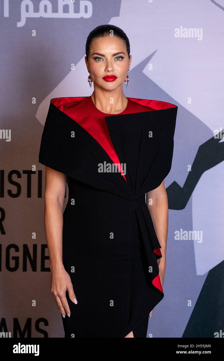 Brazilian model and actress Adriana Lima arrives to Dior Designer of