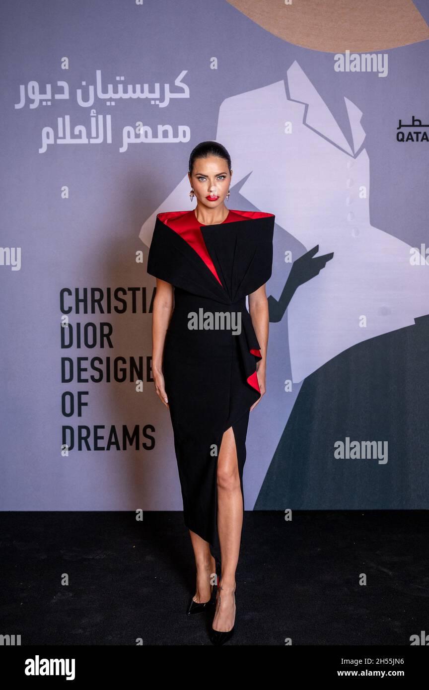 Brazilian model and actress Adriana Lima arrives to Dior Designer of