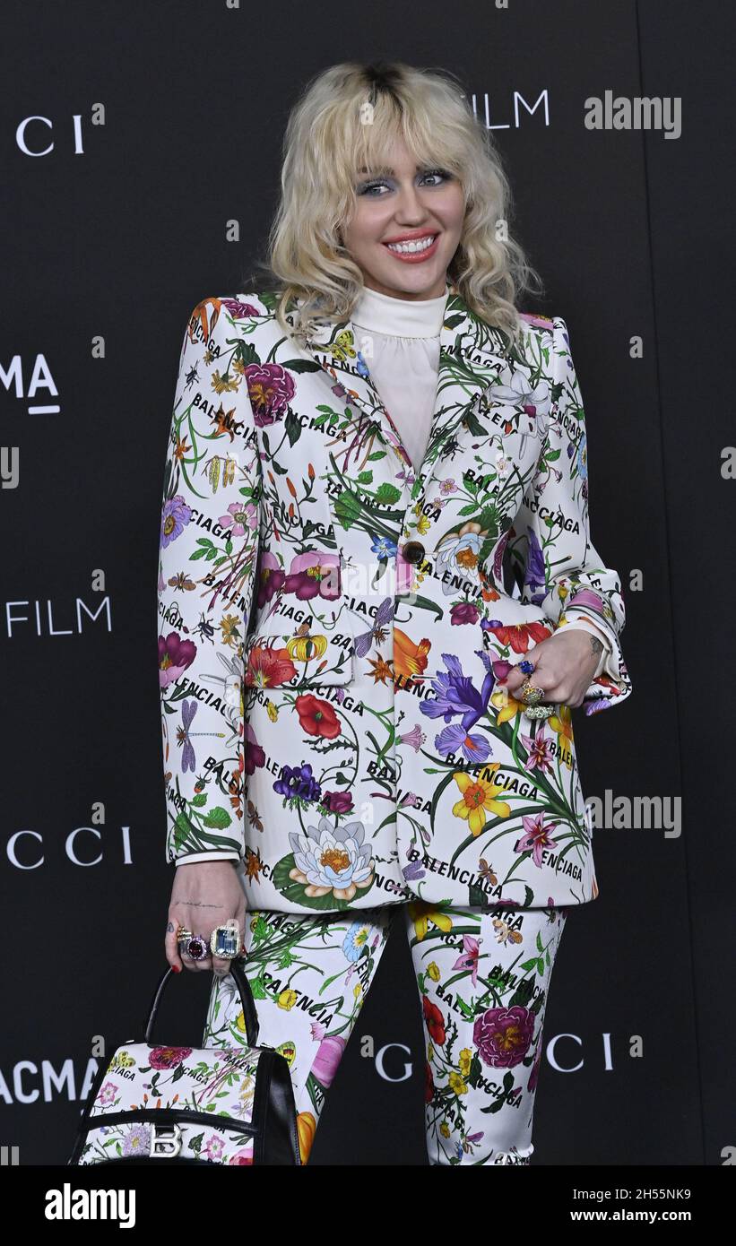 Los Angeles, United States. 6th Nov, 2021. Miley Cyrus attends LACMA's