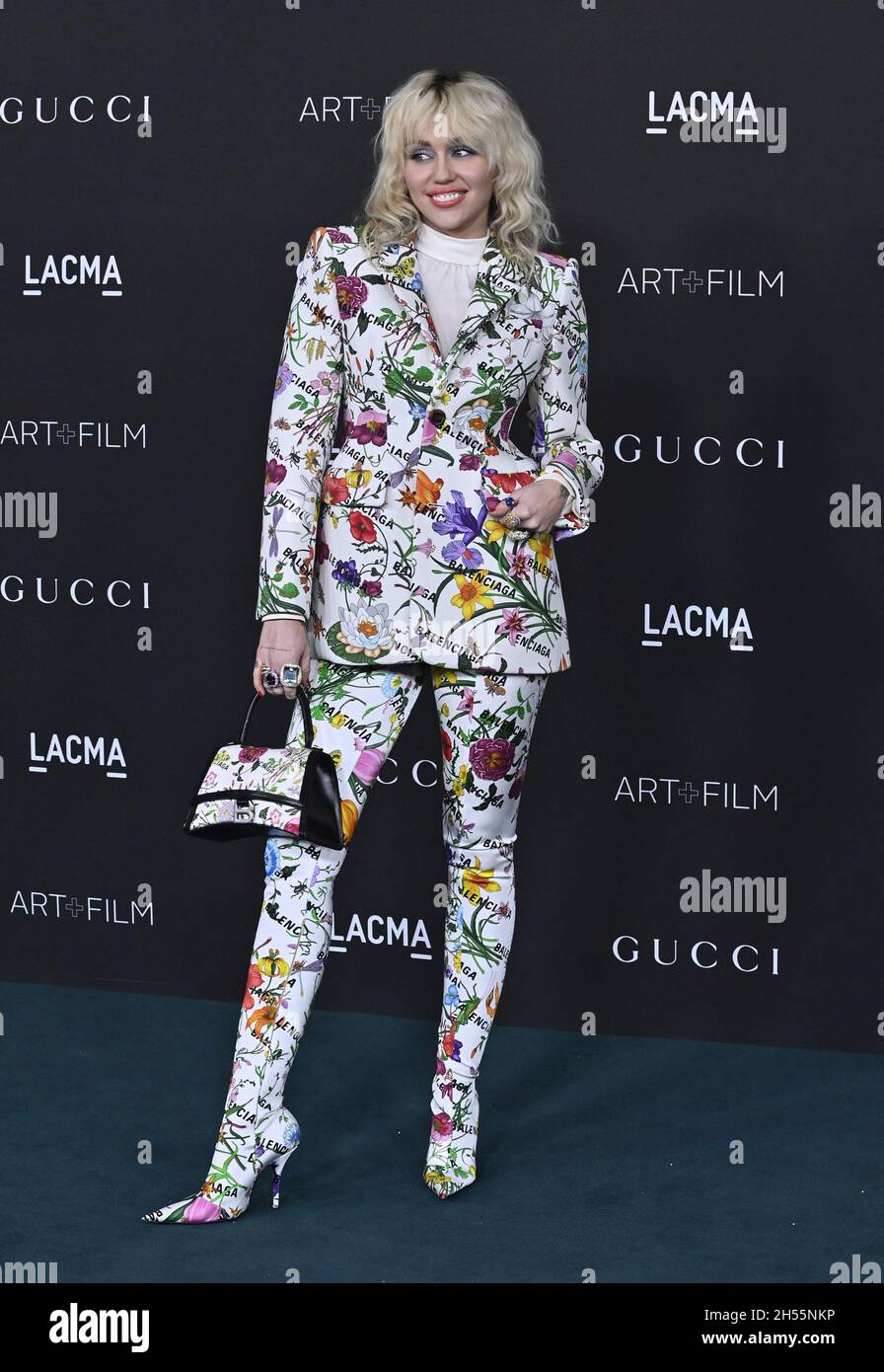 Los Angeles, United States. 6th Nov, 2021. Miley Cyrus attends LACMA's