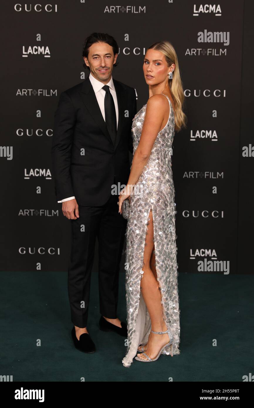 Los Angeles, USA. 06th Nov, 2021. Andrew Joblon and Claire Holt arrive