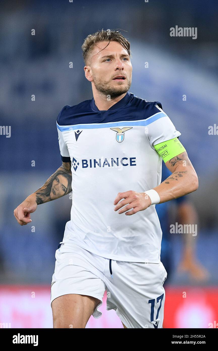 Ciro Immobile of SS Lazio looks on during the UEFA Europa League