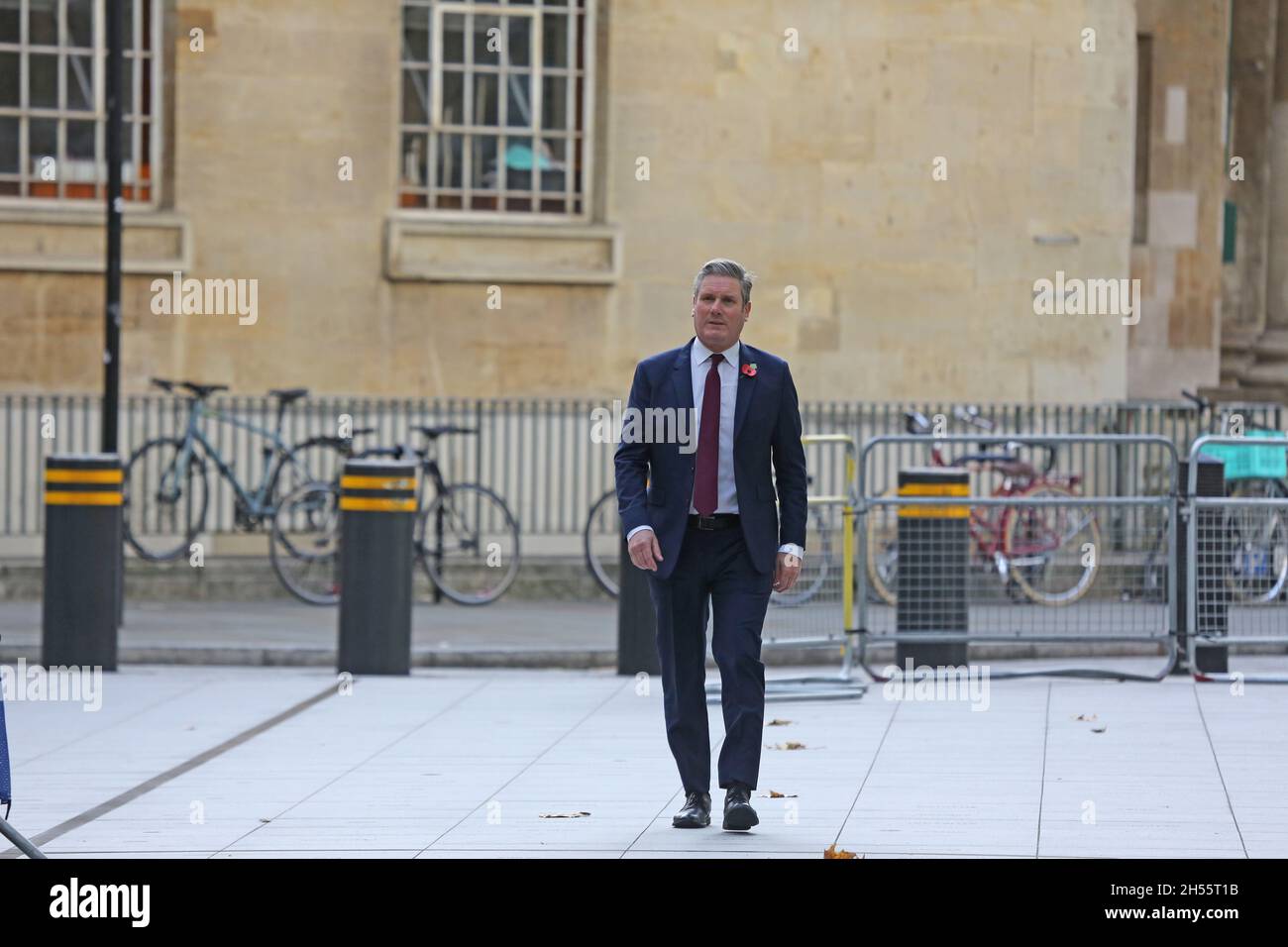 London, England, UK. 7th Nov, 2021. Labour Party leader KEIR STARMER is seen larriving at BBC Broadcasting House before appearing on The Andrew Marr Show. (Credit Image: © Tayfun Salci/ZUMA Press Wire) Stock Photo