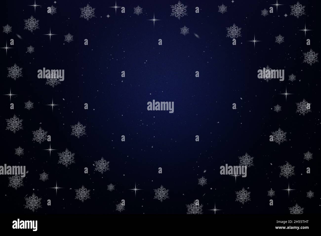 Abstract blue christmas background with snowflakes Stock Photo - Alamy