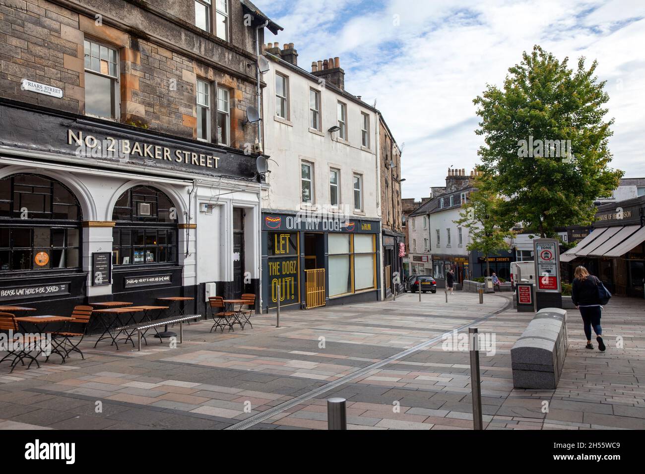 Friars Street in Stirling, Scotland Stock Photo