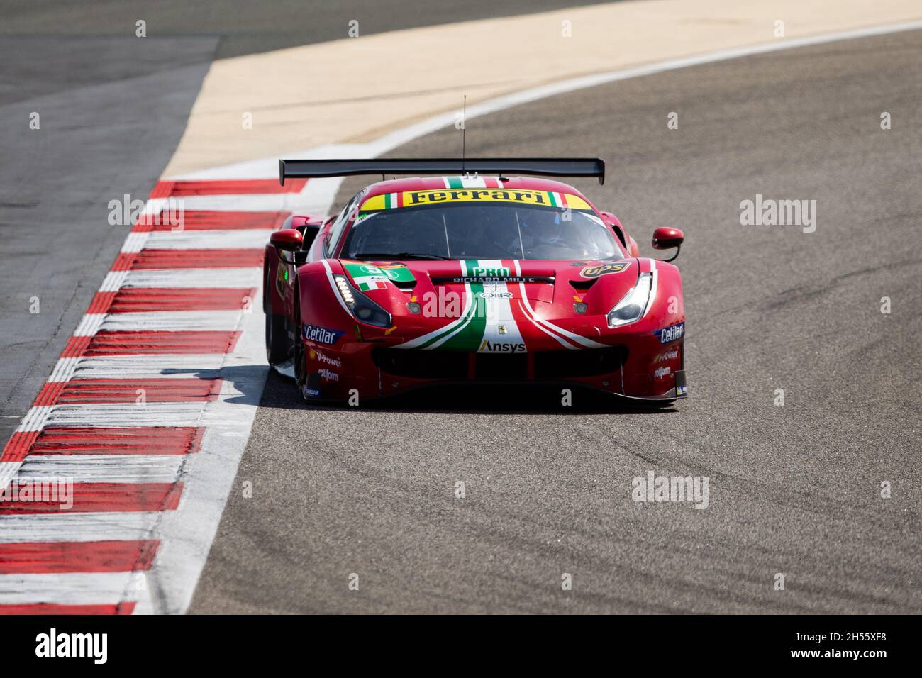 The #51 AF Corse Ferrari 488 GTE EVO of James Calado and The #51 AF Corse Ferrari 488 GTE EVO of James Calado and