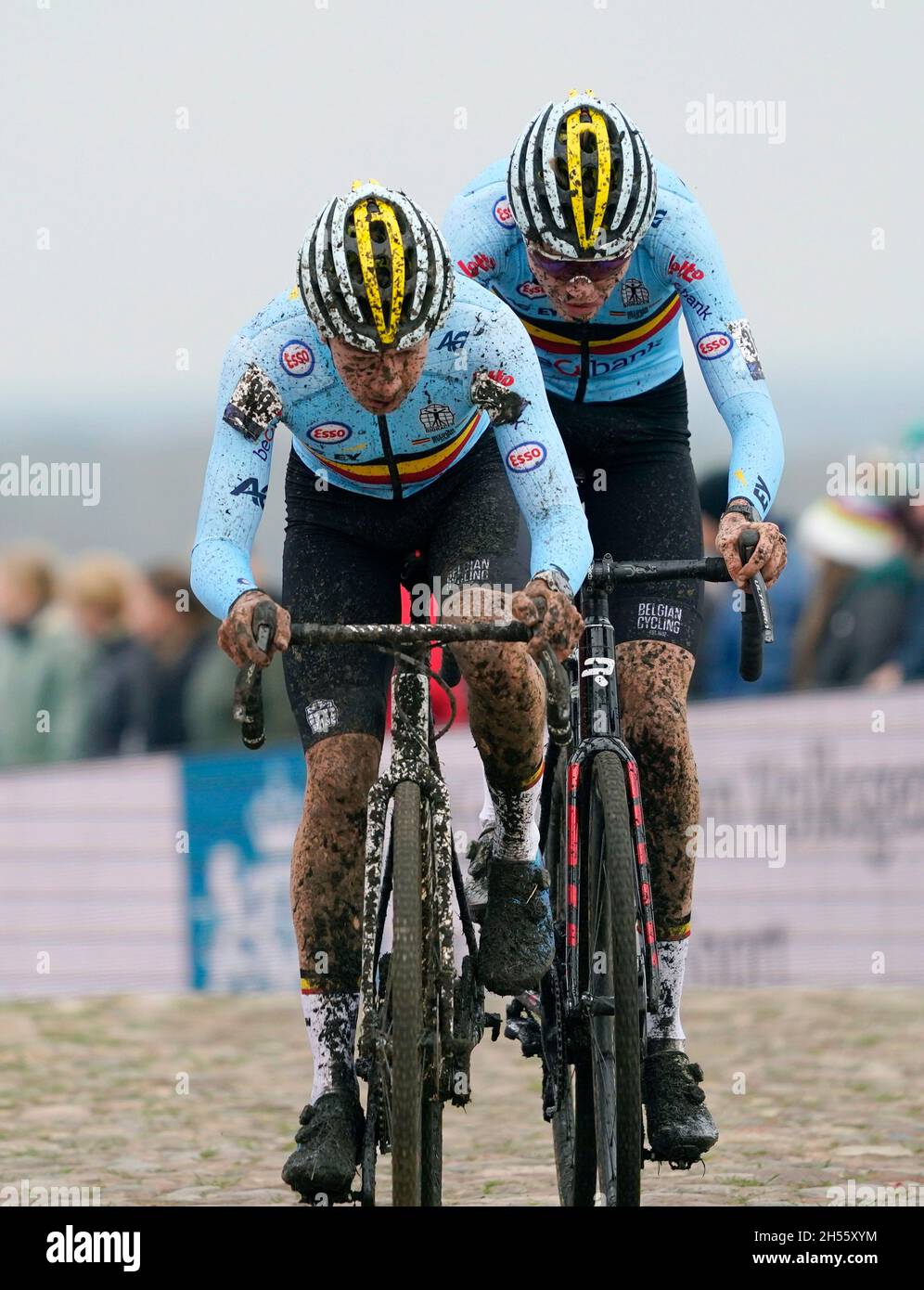 Jente Michels (BEL) in action during the mens u23 race at the European