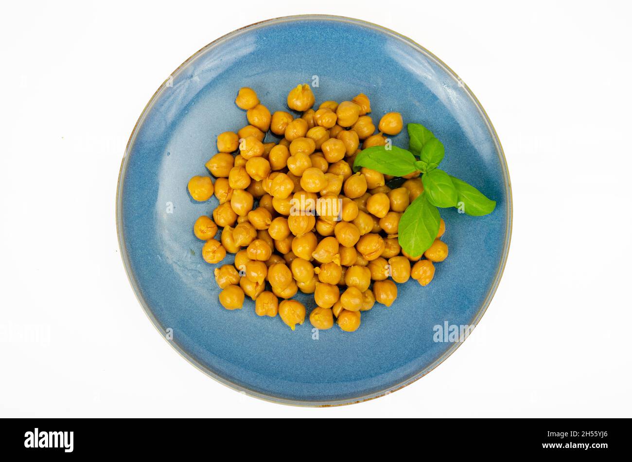 Vegetarian meals. Boiled chickpeas Studio Photo Stock Photo