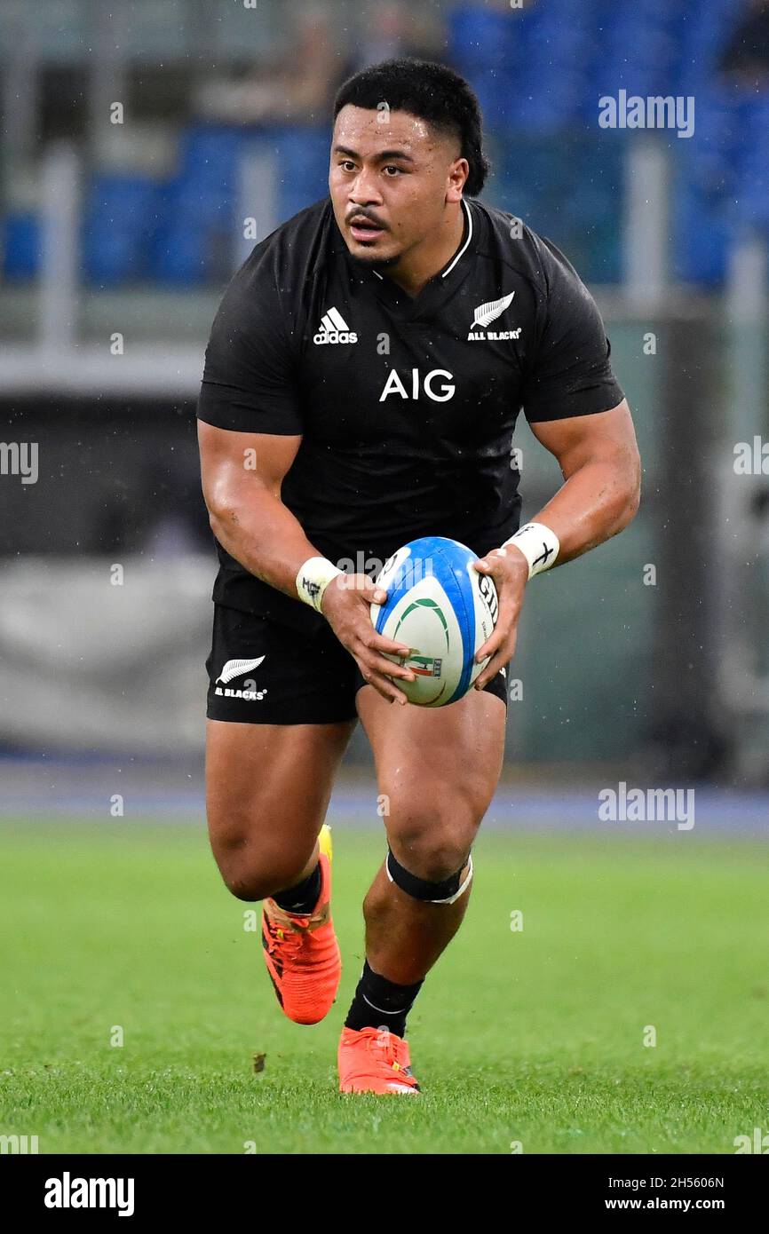 Asafo Aumua (NZL) during the Test Match Rugby Italy vs All Blacks New Zealand at the Stadio