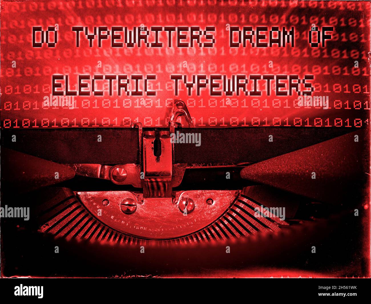 Do Typewriters Dream OF Electric Typewriters Stock Photo