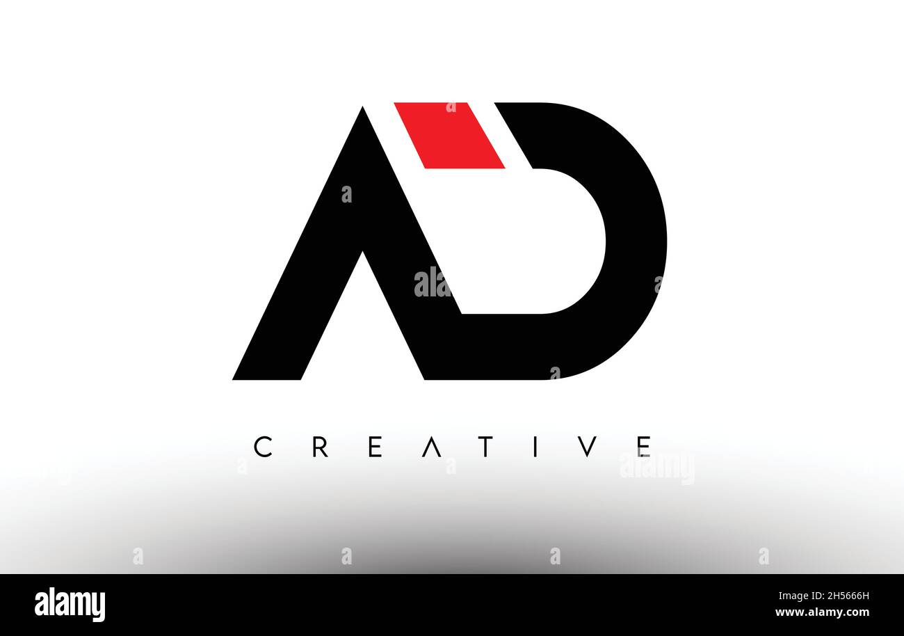 Lettre AD Logo Design Avec Une Typographie Créative Moderne Et Branchée  Illustration de Vecteur - Illustration du conception, signe: 164127147