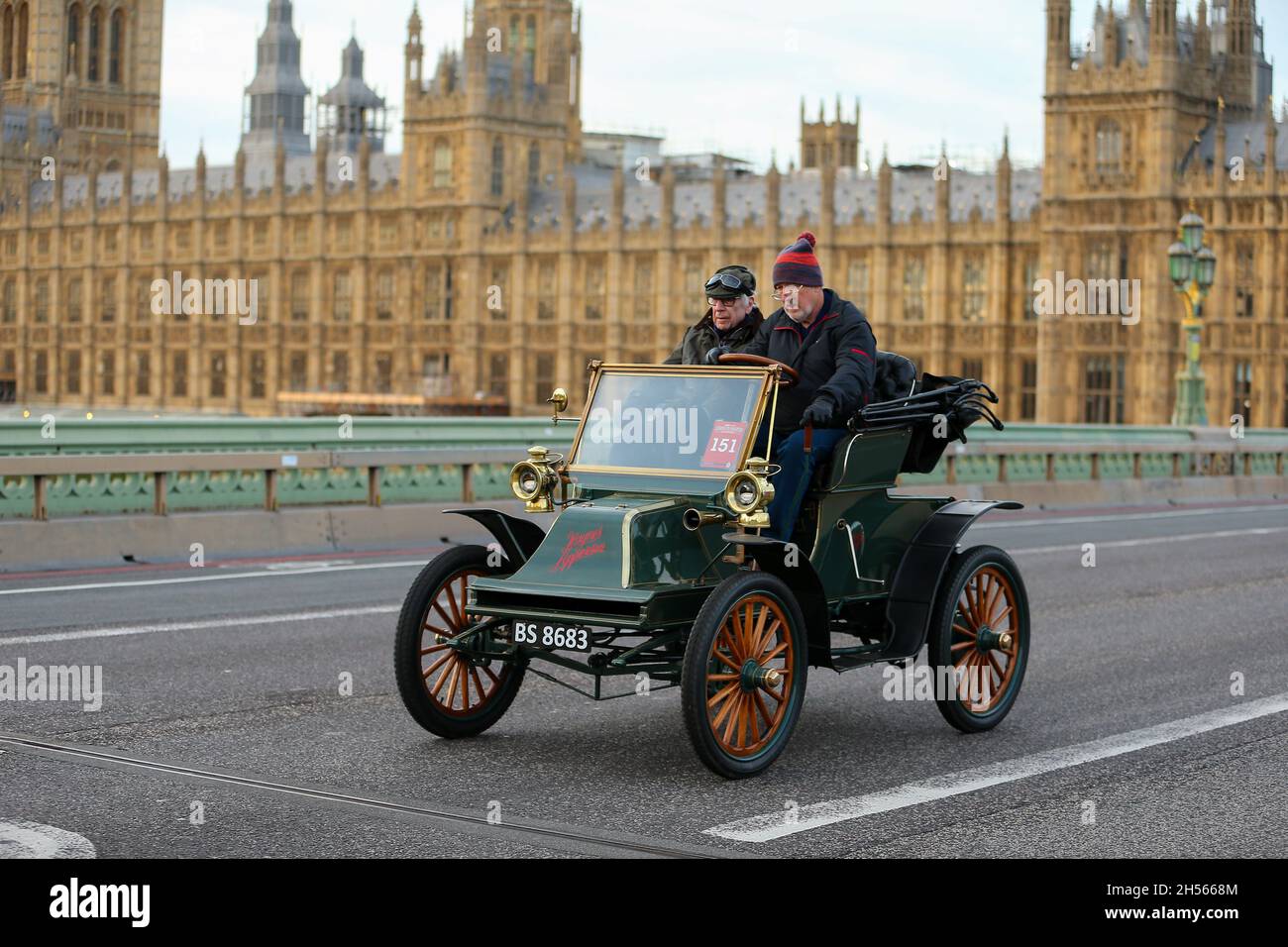 1950 A. TASSIN Paris - HAYNES APPERSON runabout 1903 - Ancien Tacot Tole Voiture
