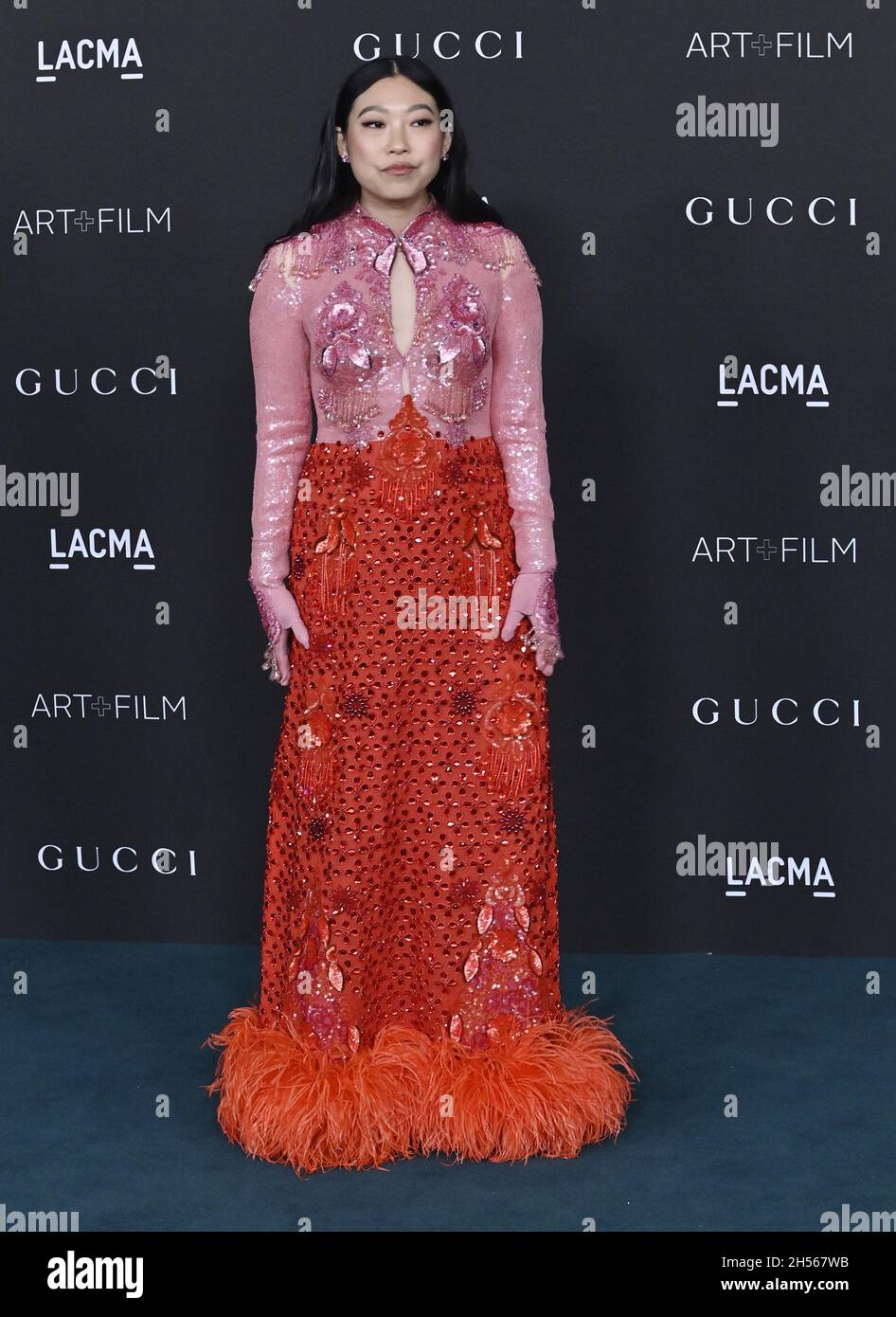 Awkwafina attends LACMA's Art+Film 10th Annual gala at the Los Angeles