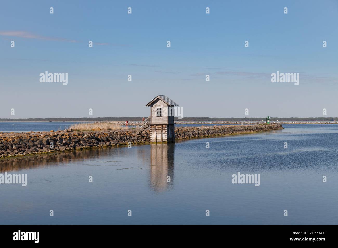 Soru, Hiiu, Estonia - JULY 19, 2021: Yachts in small local marina. Stock Photo