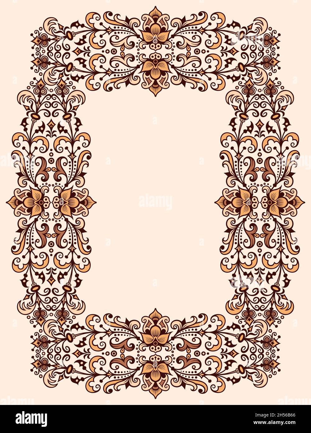 Vector abstract decorative ethnic ornamental illustration. Colorful ...