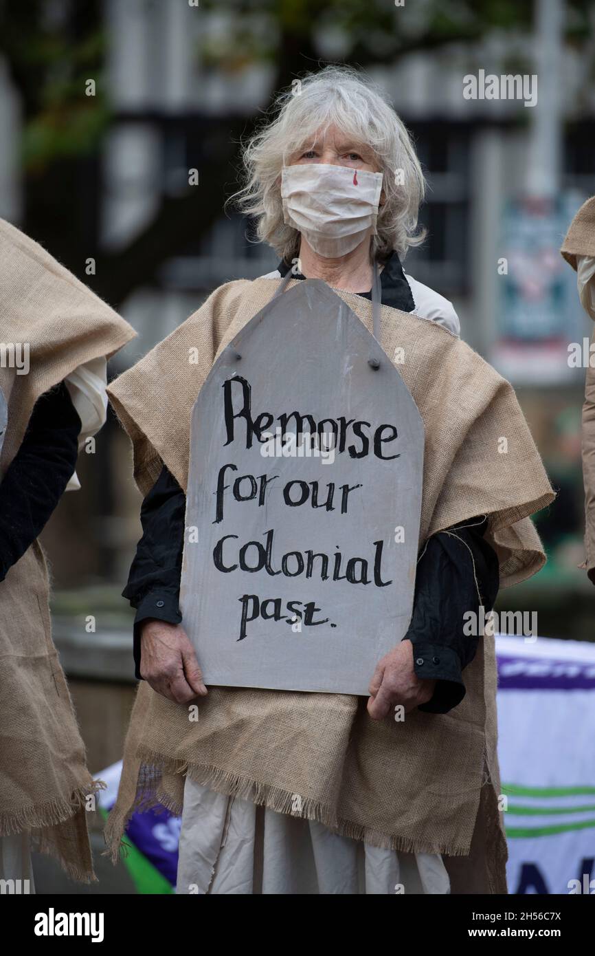 The Penitents Performance Troupe. Sackcloth and Ashes, Extinction  Rebellion Climate Change Protest, Westminster, London. UK Stock Photo -  Alamy