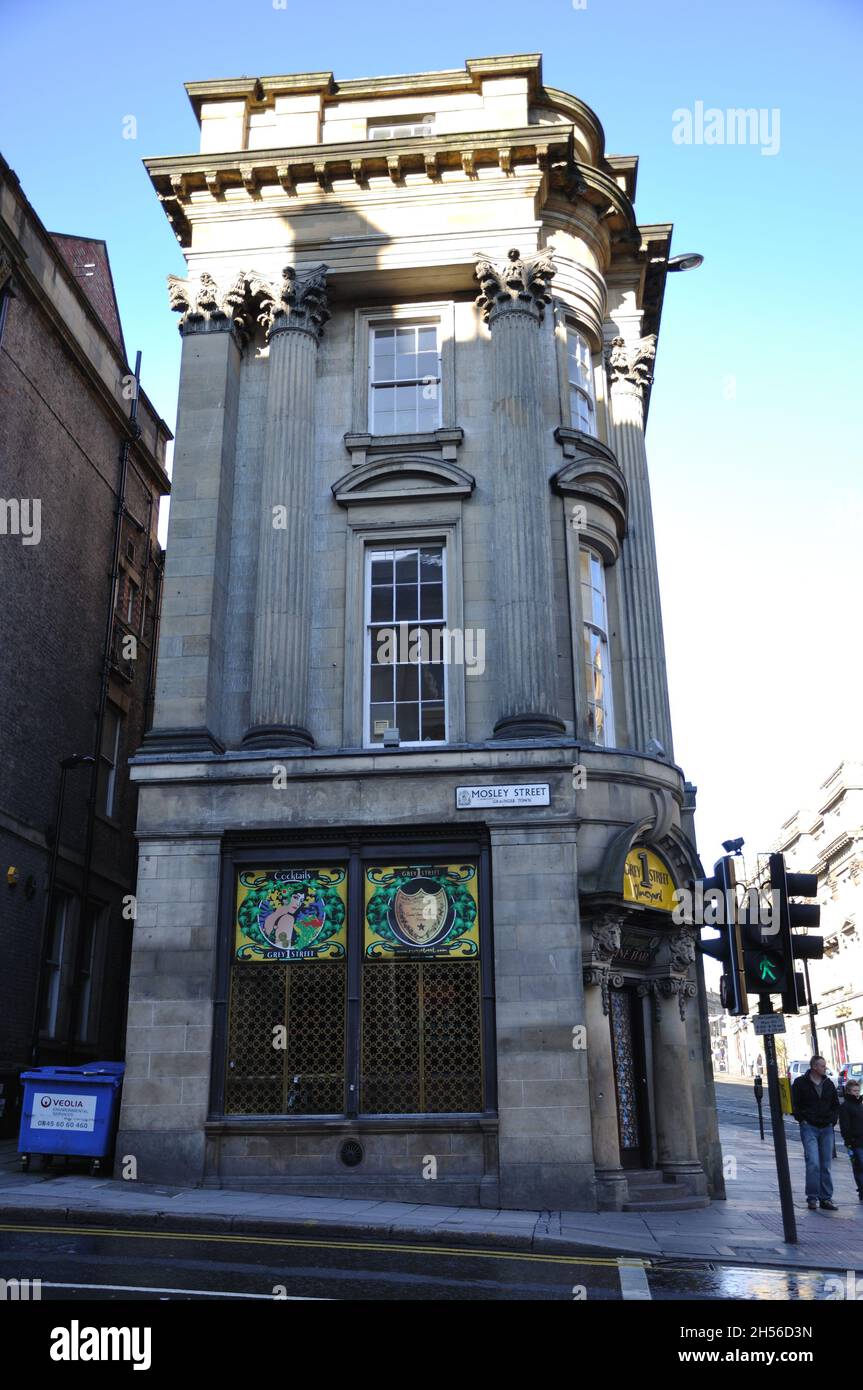 Elegant building, Mosley Street, Newcastle upon Tyne Stock Photo