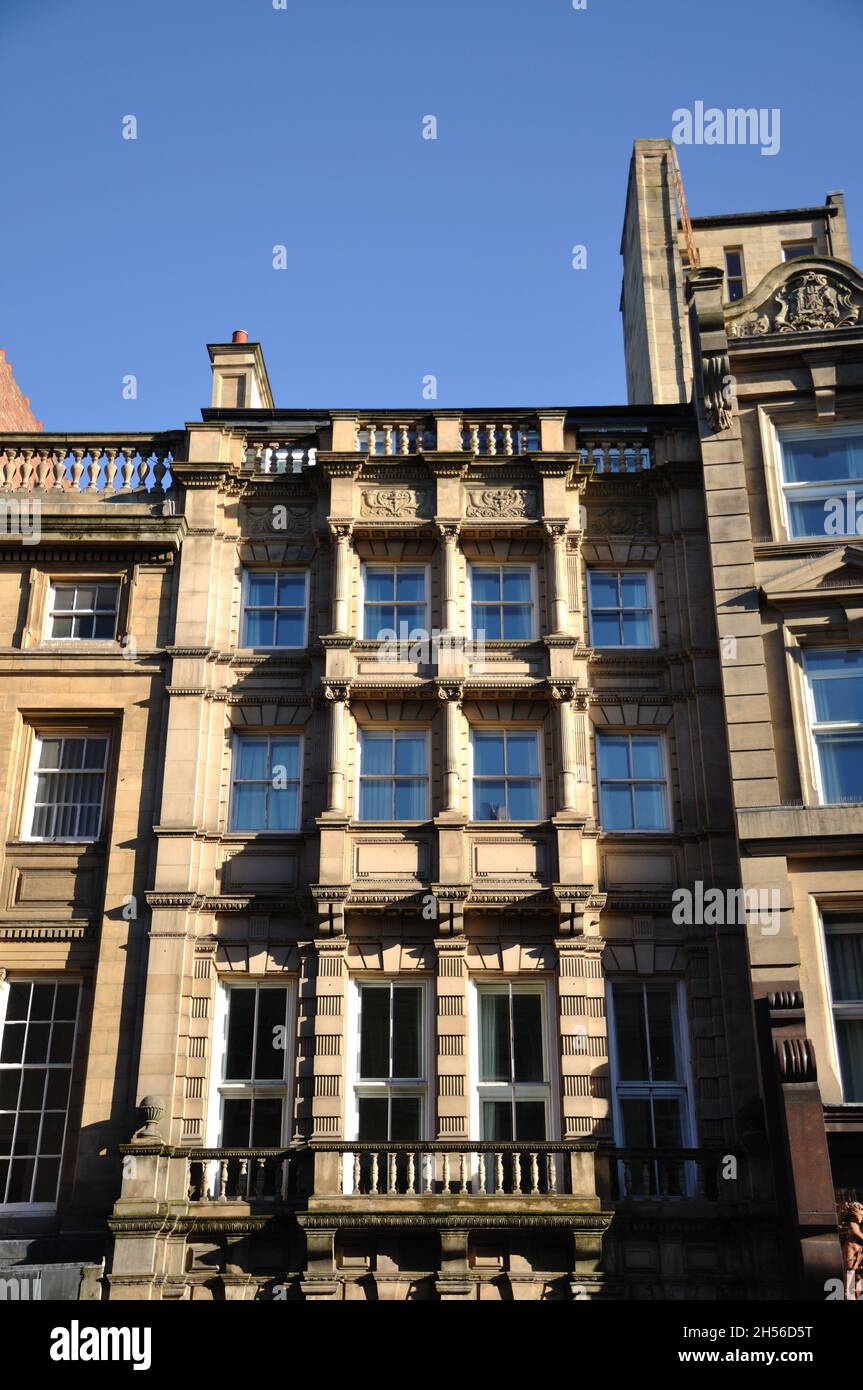 Elegant building, Grey Street, Newcastle upon Tyne Stock Photo