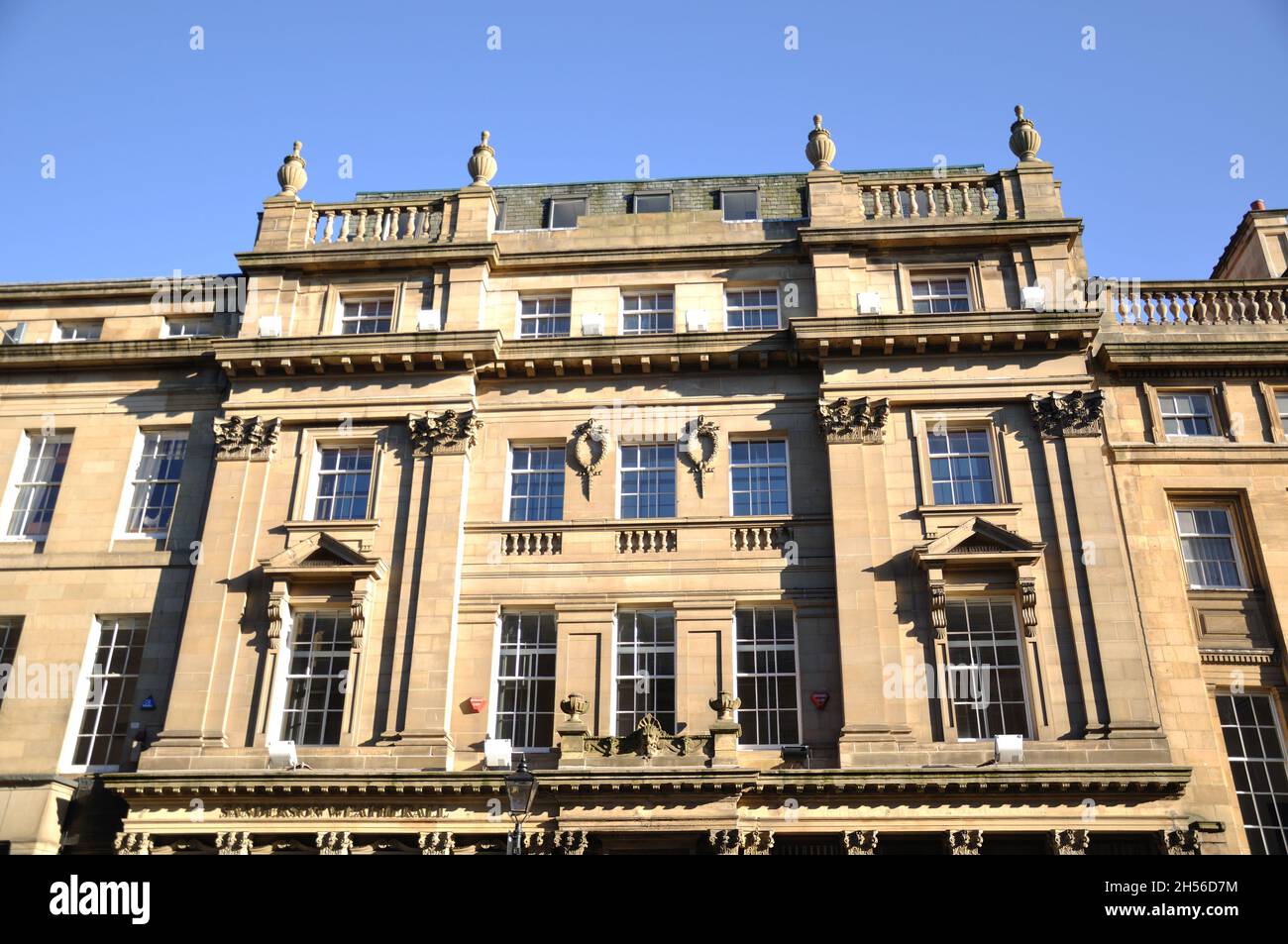 Elegant building, Grey Street, Newcastle upon Tyne Stock Photo