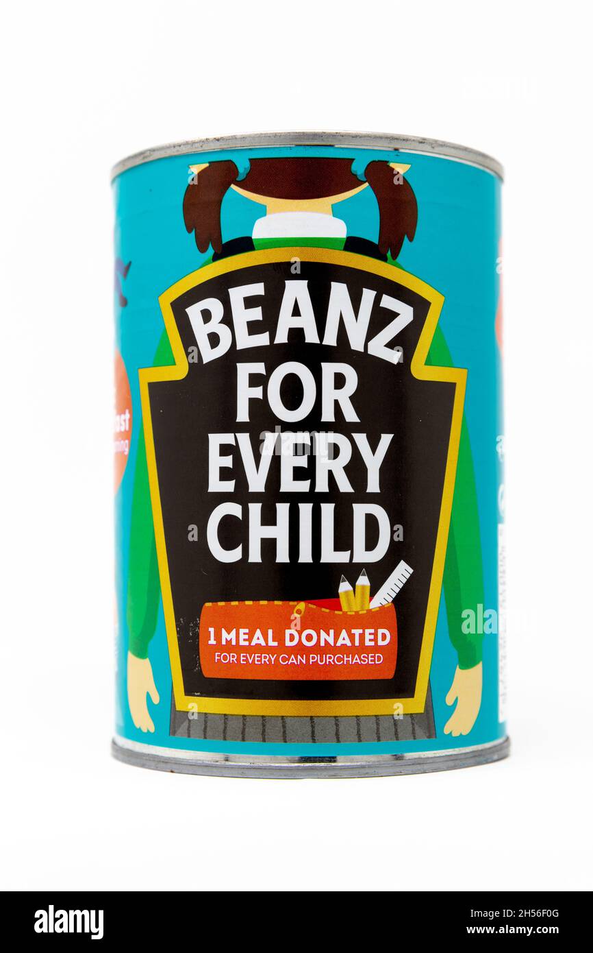Heinz Baked Beans ‘Beanz for Every Child’ Limited Edition Stock Photo