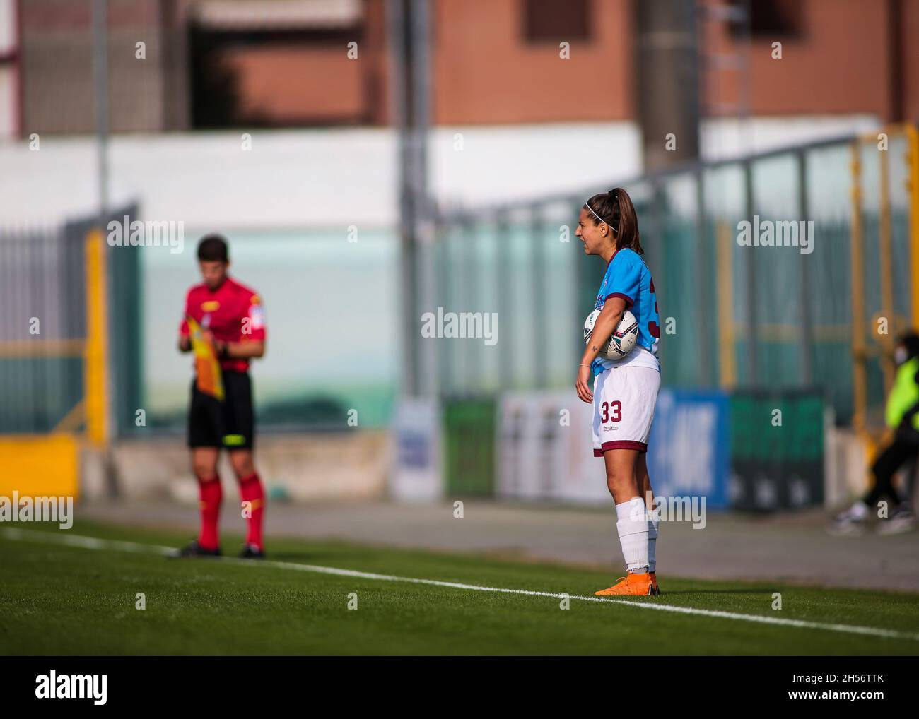Sassuolo, Italy. 07th Nov, 2021. Sassuolo, Italy, November 7 2021 Fusini Martina (33 Pomigliano CF) in action during the Serie A Femminile game between Sassuolo and Pomigliano at Stadio Enzo Ricci in Sassuolo, Italy Michele Finessi/SPP Credit: SPP Sport Press Photo. /Alamy Live News Stock Photo