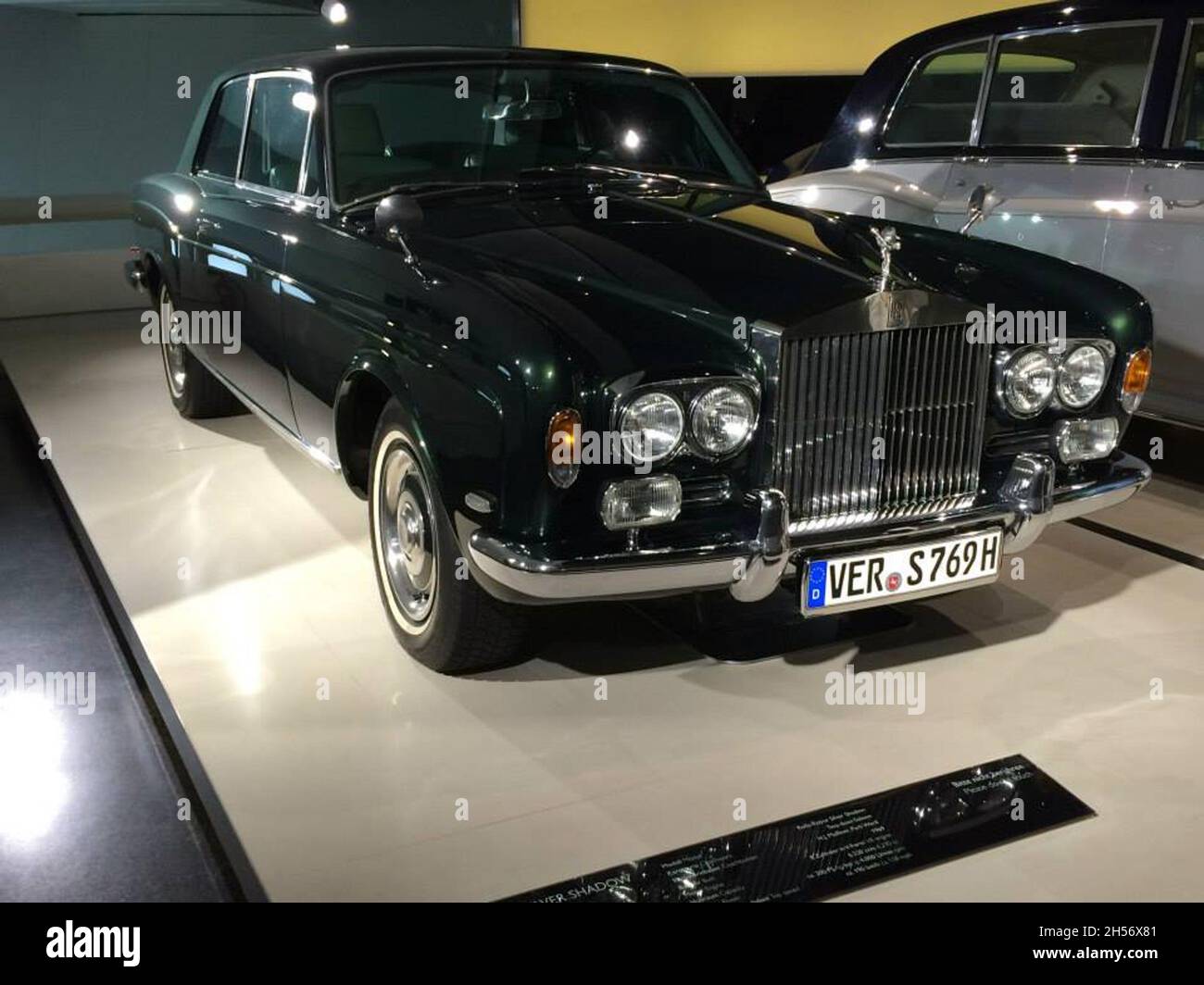 Rolls-Royce, on display at the Rolls-Royce gallery at the BMW Museum in Munich, Germany. Stock Photo