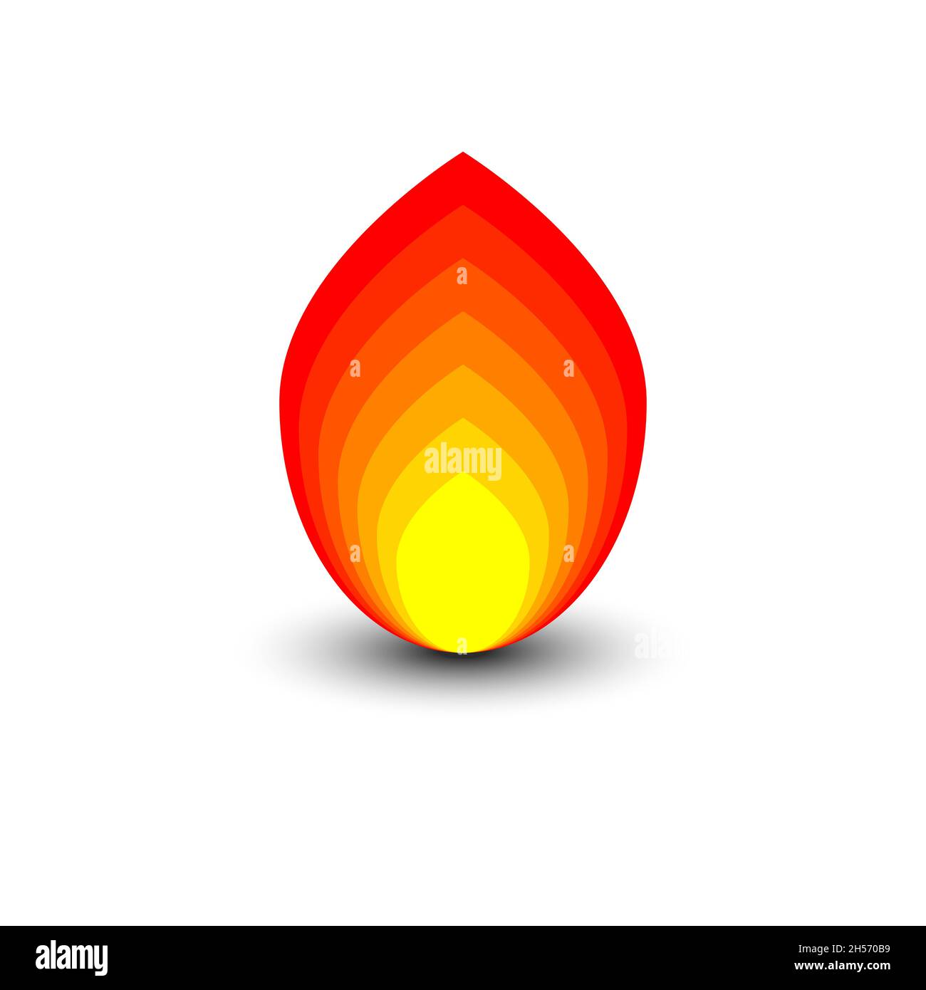 Bonfire icon. Flame symbol. Fire sign. Vector illustration Stock Vector