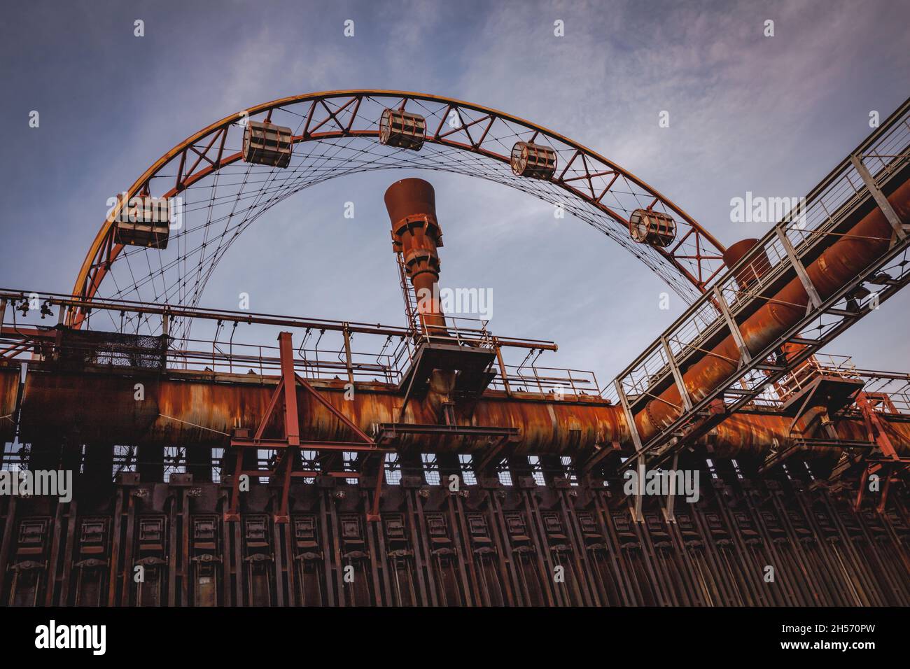 Zeche Zollverein/ Cokery Architecture and industrial monument in the Ruhr area Stock Photo