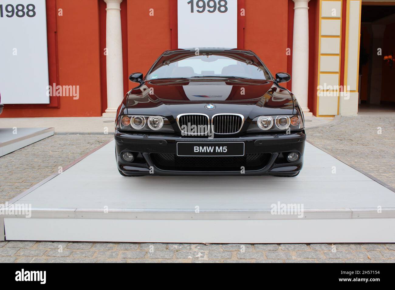 BMW M5, model year 2005-, black, driving, side view, City Stock Photo -  Alamy