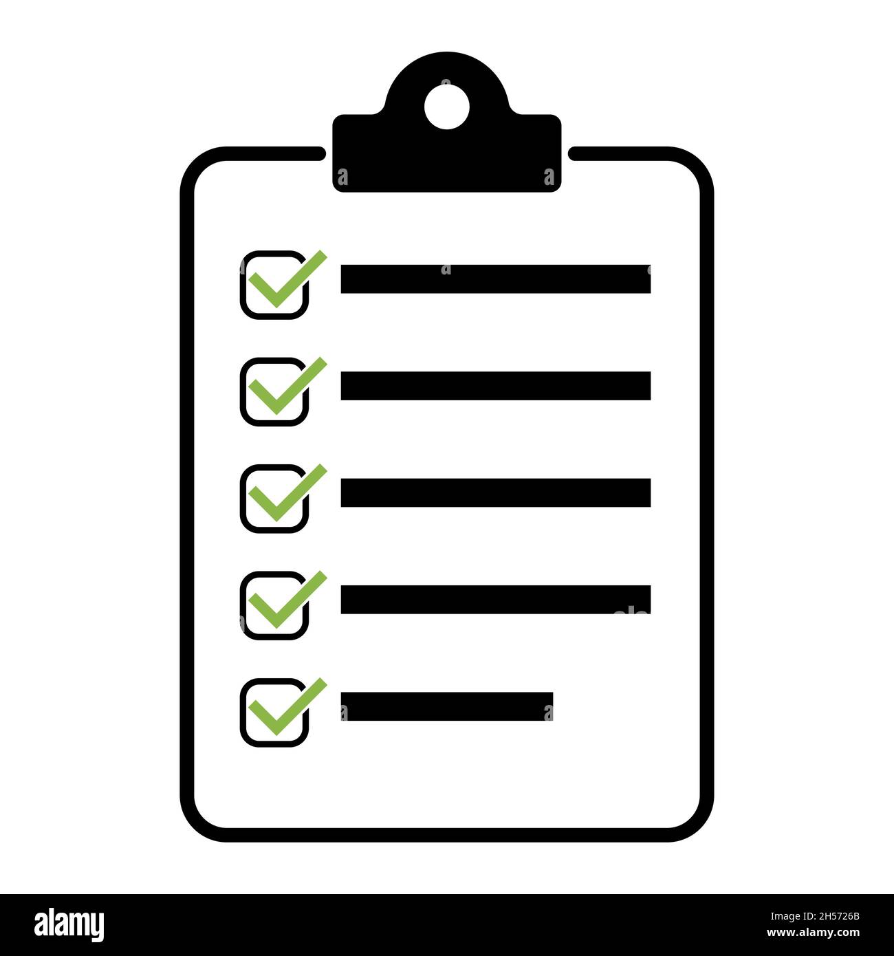 Check list , checklist flat web icon isolated on white background. Mark ...