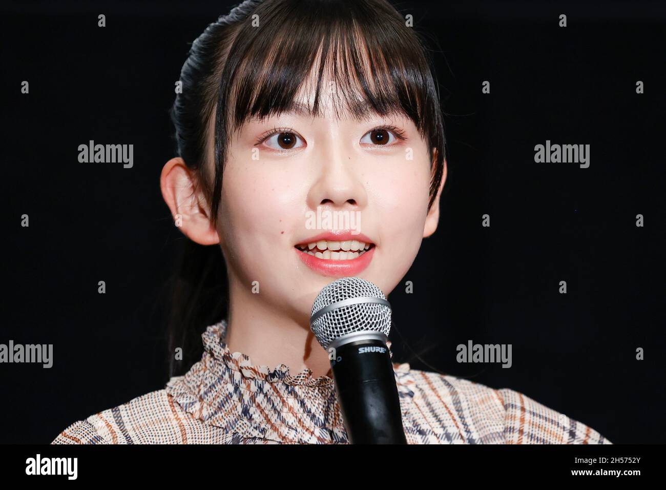 November 7, 2021, Tokyo, Japan: Voice actor Izumi Ishii speaks during a  talk show for the film 'Fortune Favors Lady Nikuko' during the 34th Tokyo  International Film Festival (TIFF) 2021 at Kadokawa
