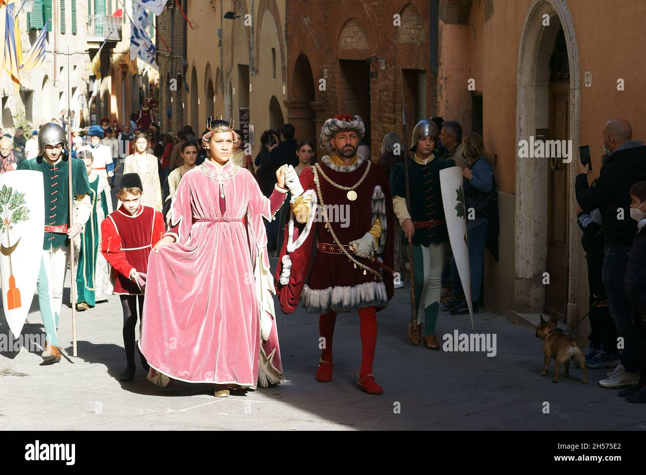 Historical Festival, Sagra del Tordo, Montalcino Tuscany, Italy Stock Photo