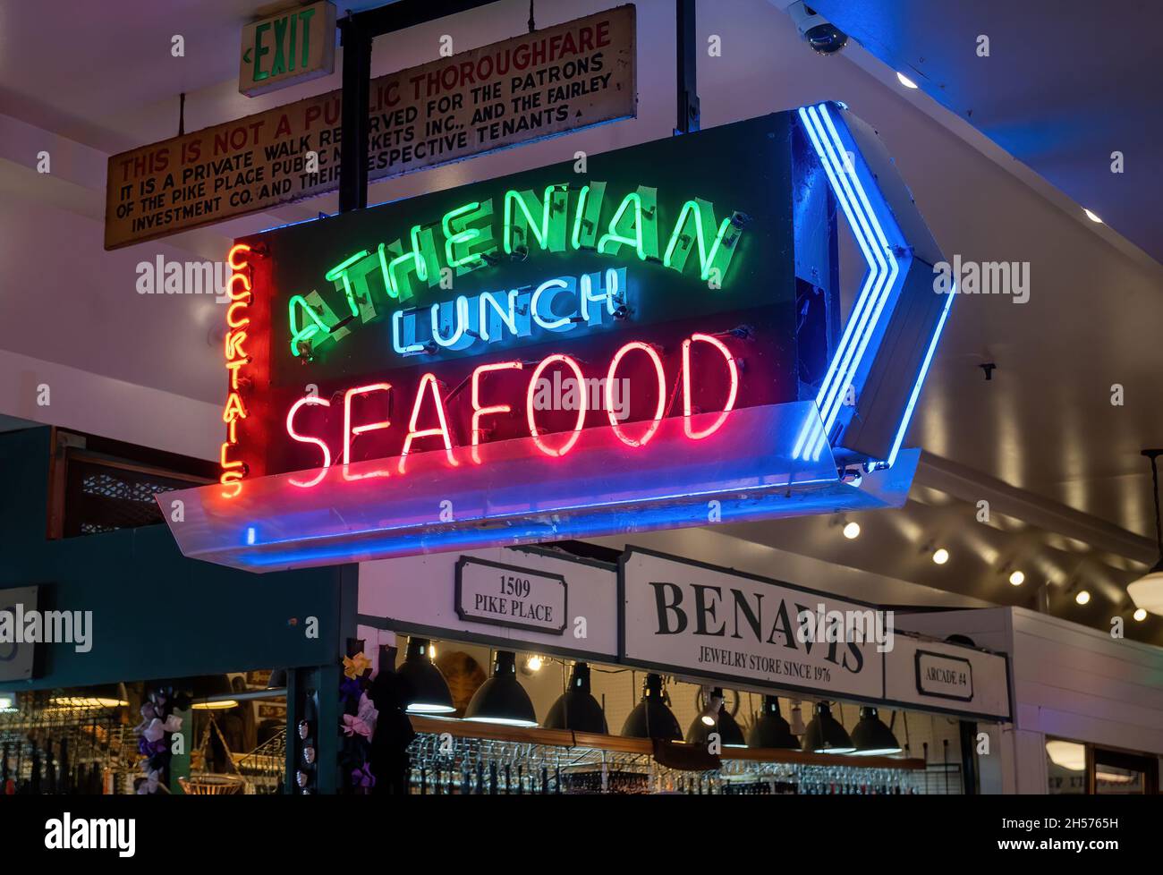 Athenian seafood restaurant and bar hires stock photography and images