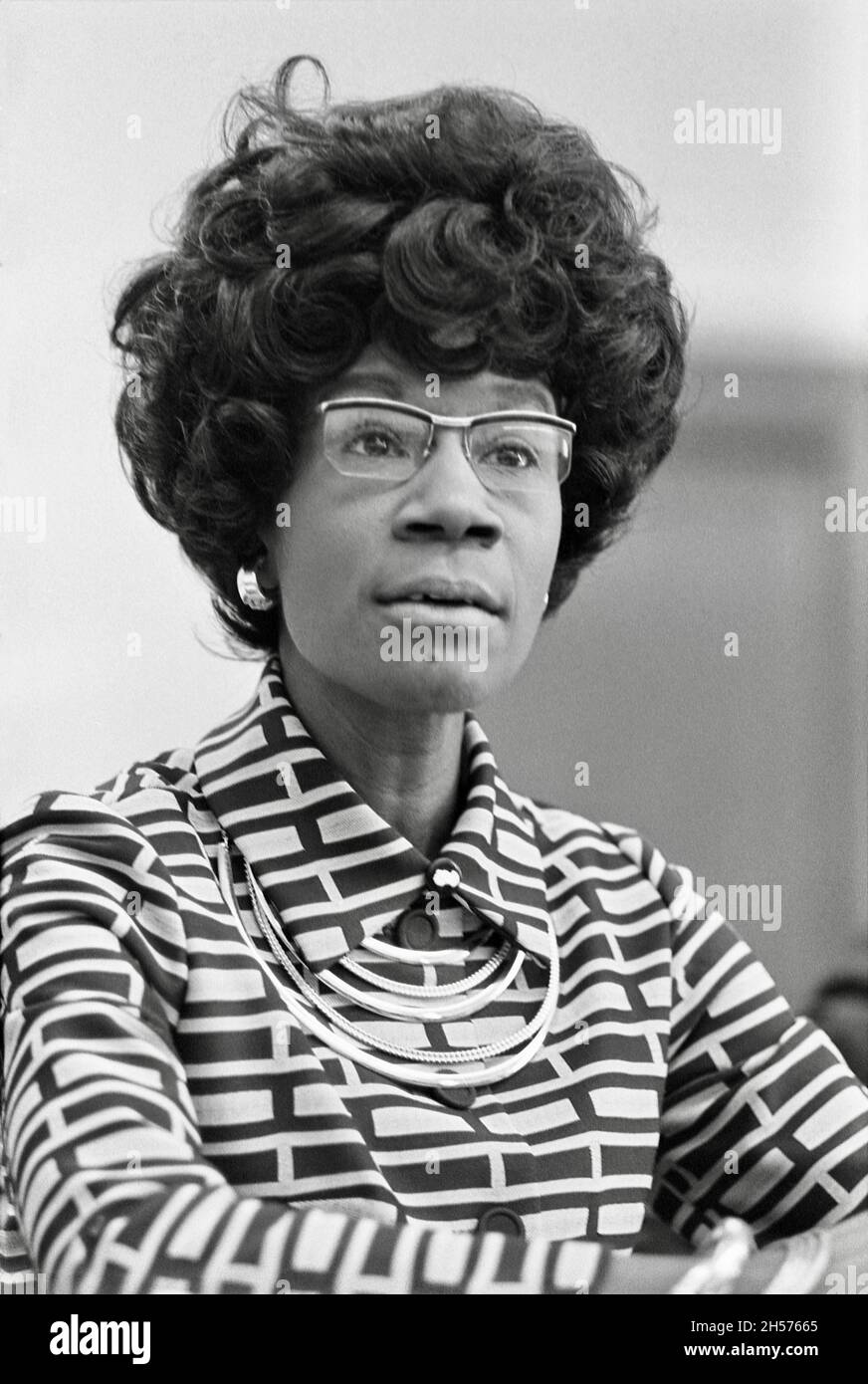 Shirley Chisholm - American politician, educator, and author - Photographed by Thomas J. O'Halloran Stock Photo