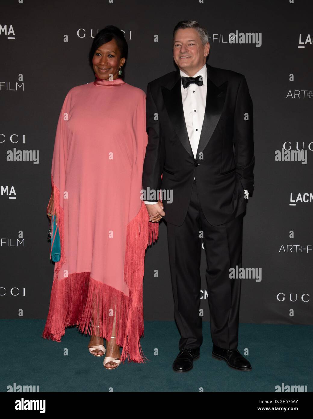 November 6, 2021, Los Angeles, California, USA: Nicole Avant and Ted Sarandos attned 10th Annual LACMA Art and Film Gala Presented By Gucci. (Credit Image: © Billy Bennight/ZUMA Press Wire) Stock Photo