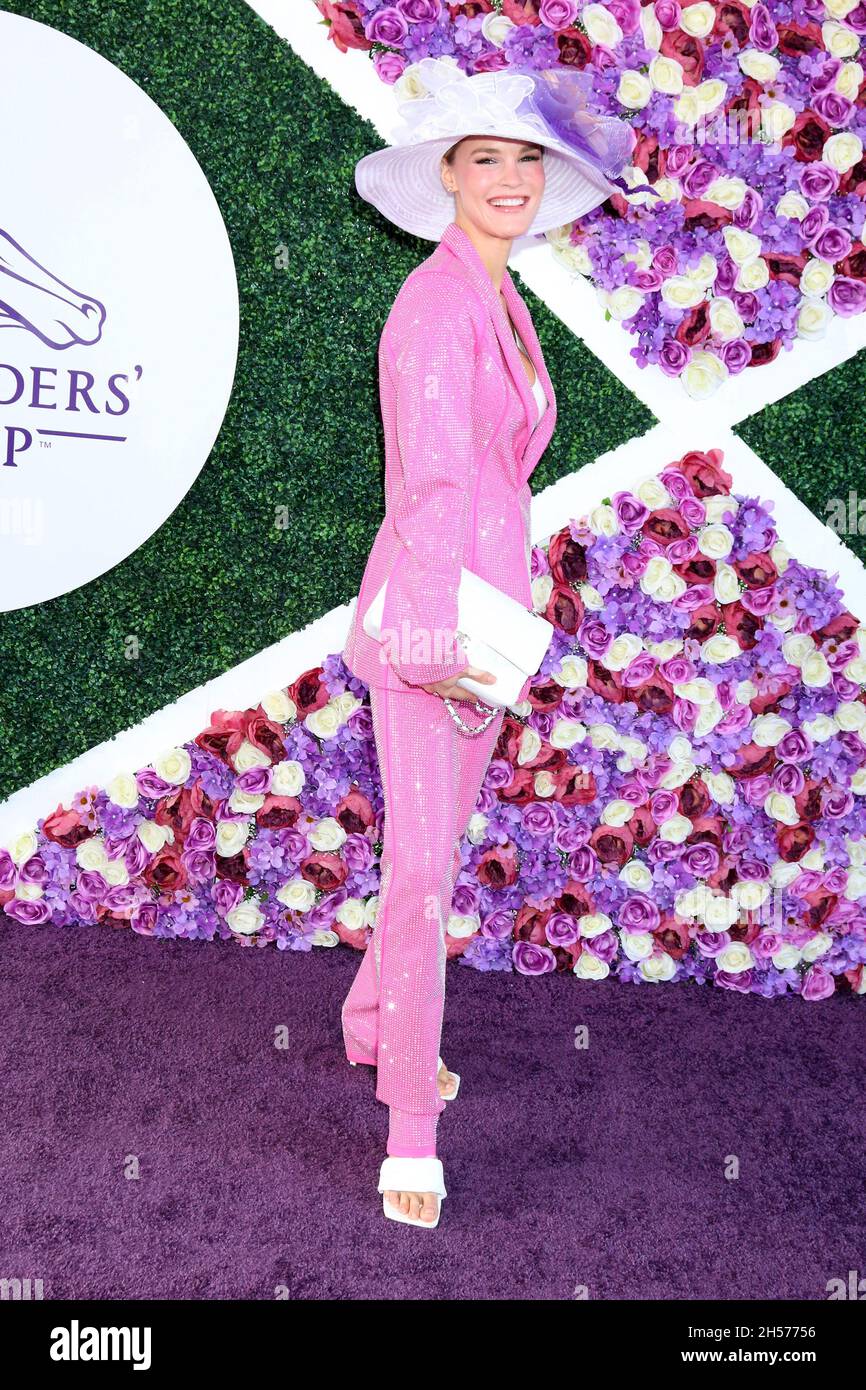 Joy Corrigan at the 2021 Breeders Cup Race at the Del Mar Racetrack on
