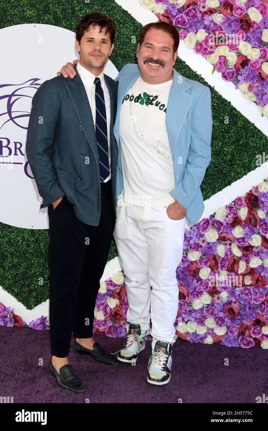Max Carver, Joel Michaely at the 2021 Breeders Cup Race at the Del Mar Racetrack on November 6, 2021 in Del Mar, CA (Photo by Katrina Jordan/Sipa USA) Stock Photo