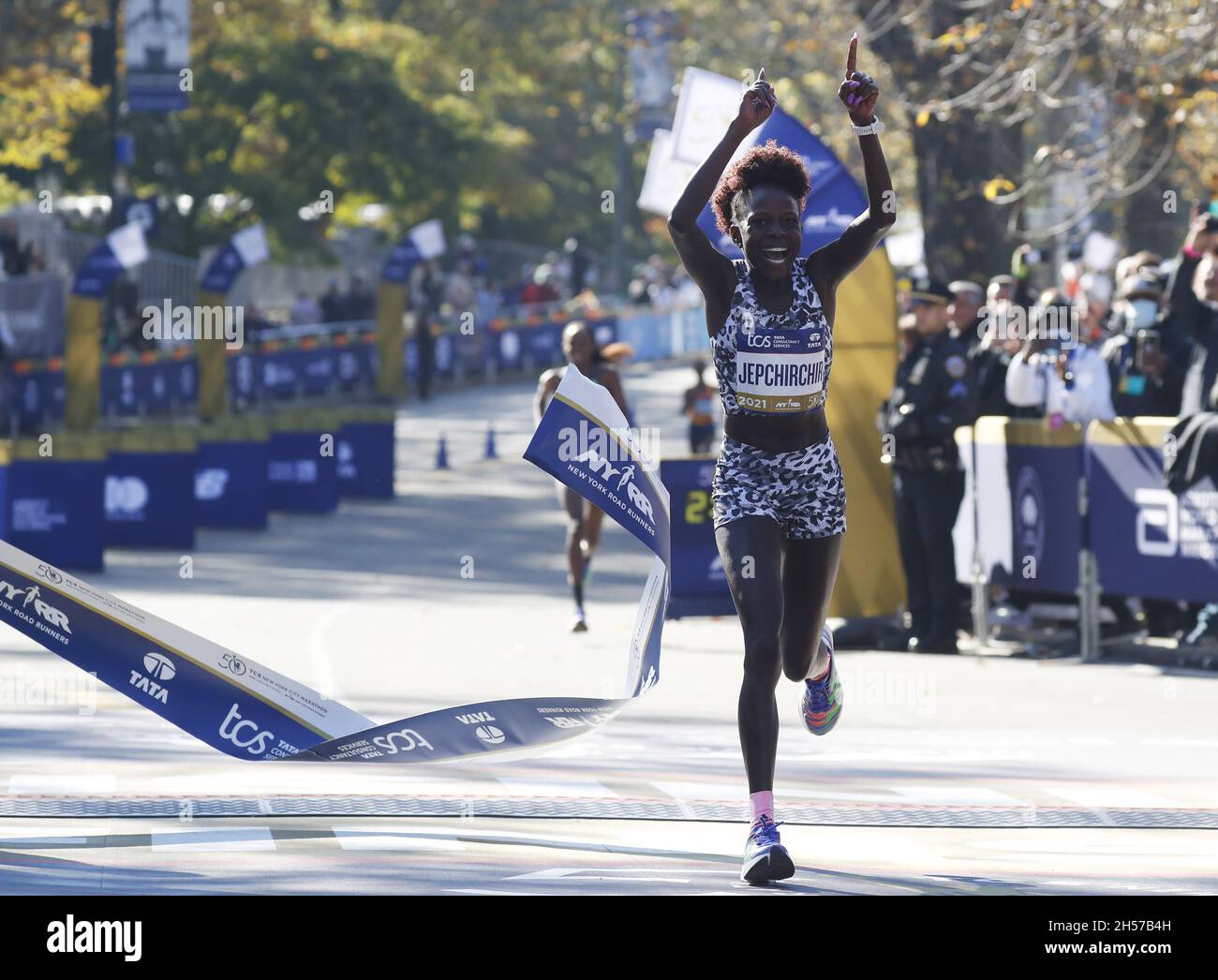 New York, United States. 07th Nov, 2021. Peres Jepchirchir of Kenya