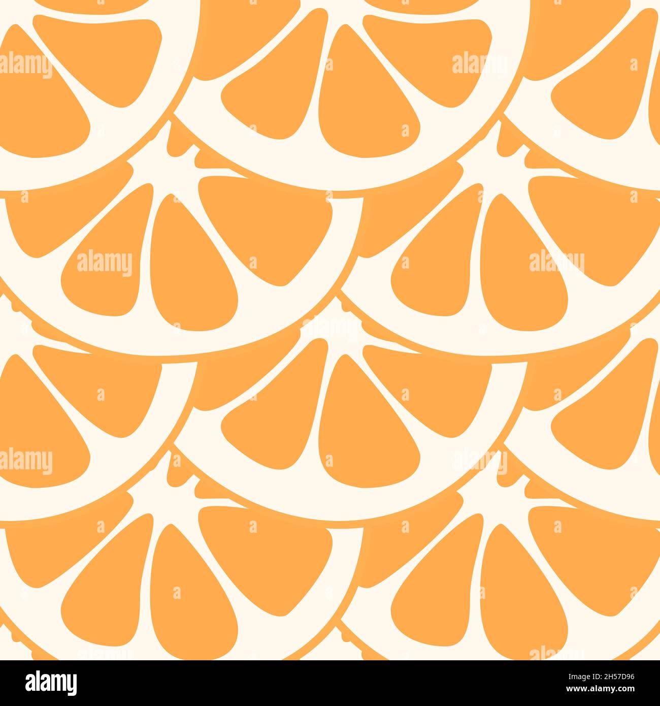 Orange slice seamless pattern vector. Summer vector illustration. Fruit ...